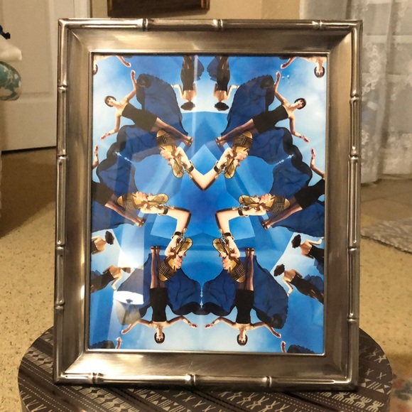 N/A Other - 8 x10 Picture Frame in Silver Tone Bamboo Design